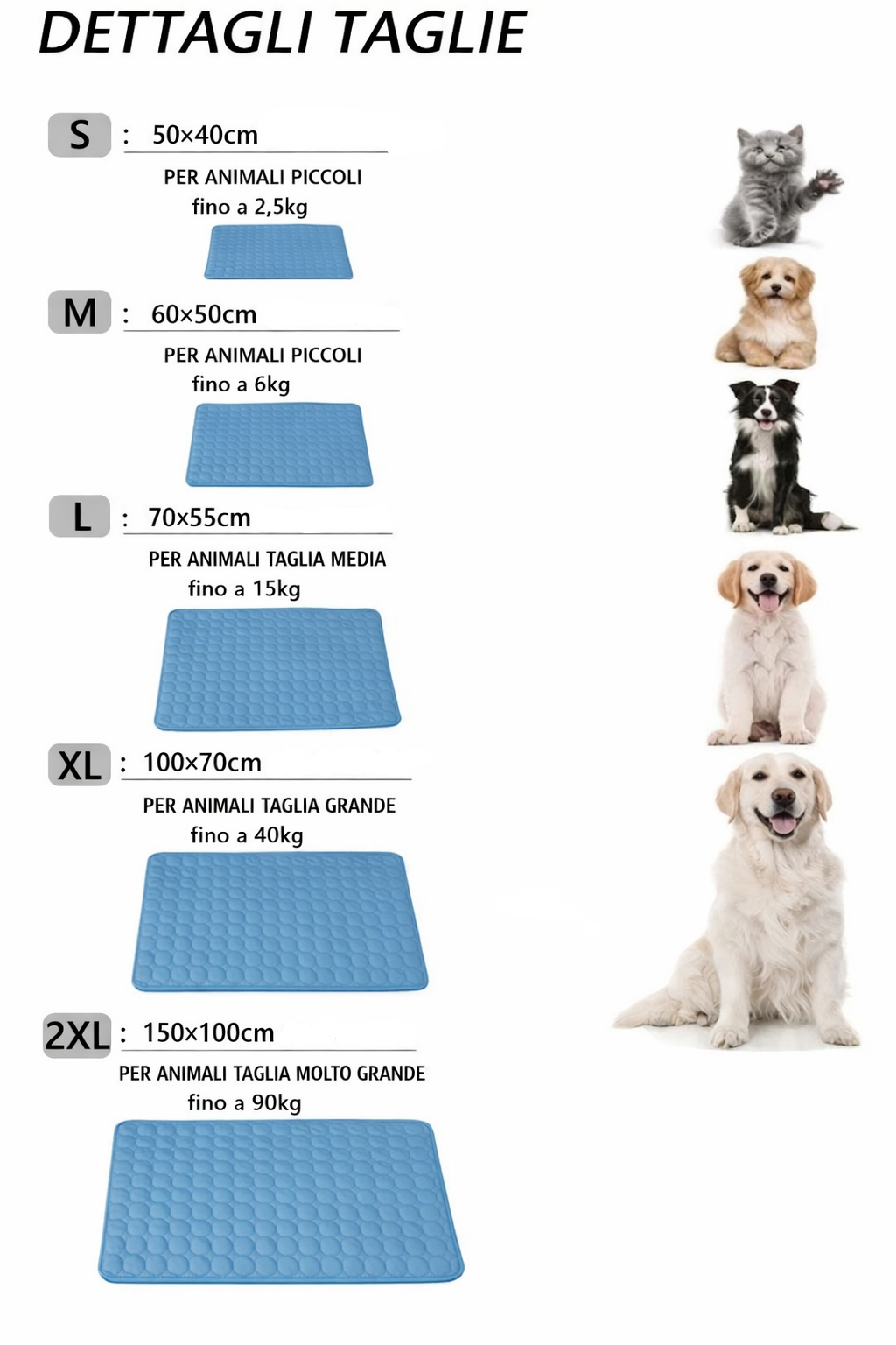 Tappeto rinfrescante cani e gatti